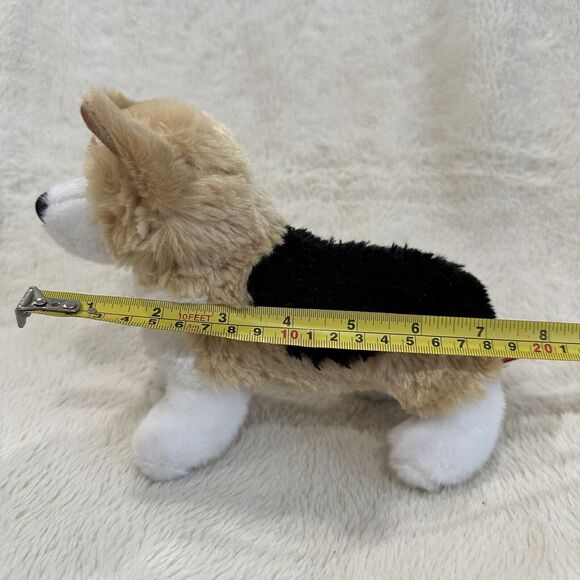 Douglas Cuddle Toys Shorty Corgi Tri Color Realistic Dog 7" Stuffed Animal Plush - Picture 7 of 7